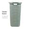 Mind Reader 60L Hamper Laundry Basket with Cutout Handles, Mint